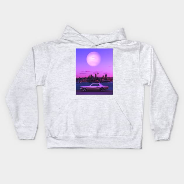 Serene drive Kids Hoodie by Ritvik Takkar